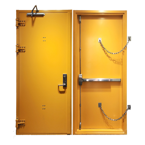 Wind-proof fire door